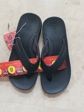 Flojos Black Foam Thong Sandals - Men's